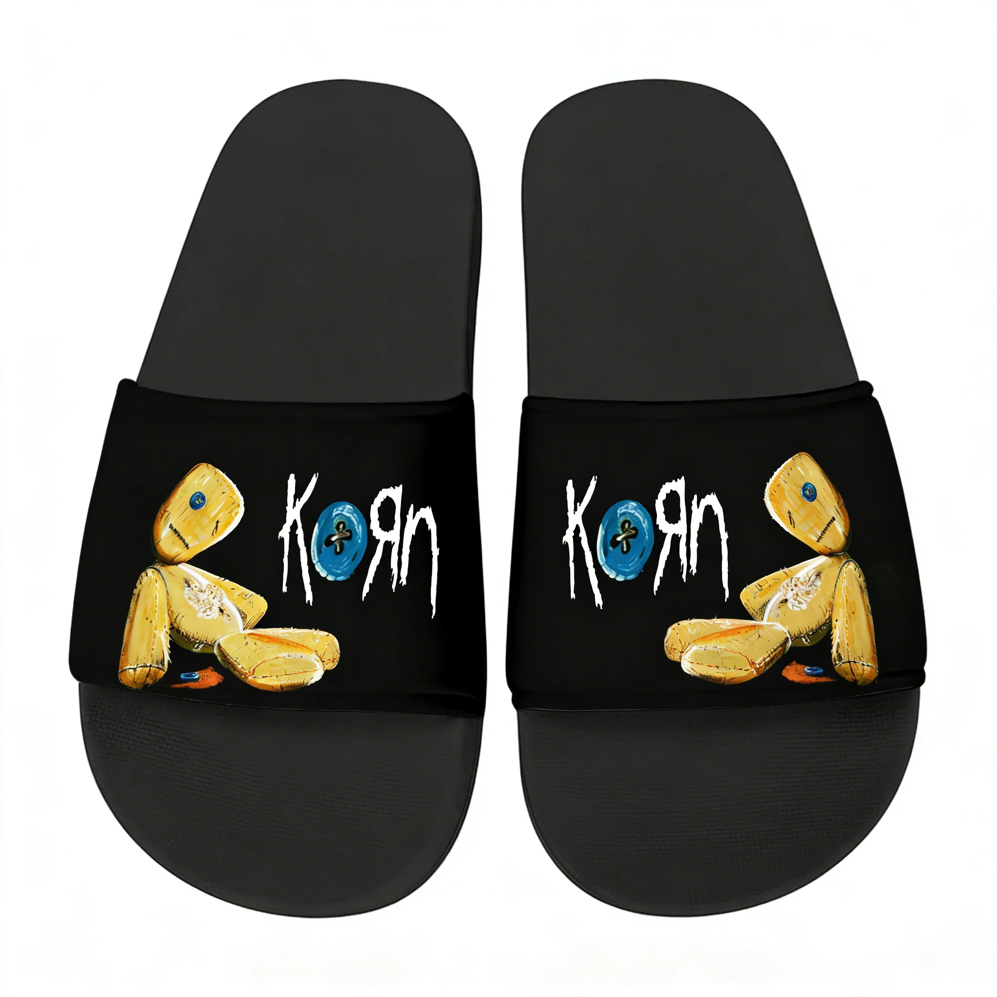 Home Outside Bathroom - Korn Rock Band Slippers Home Water