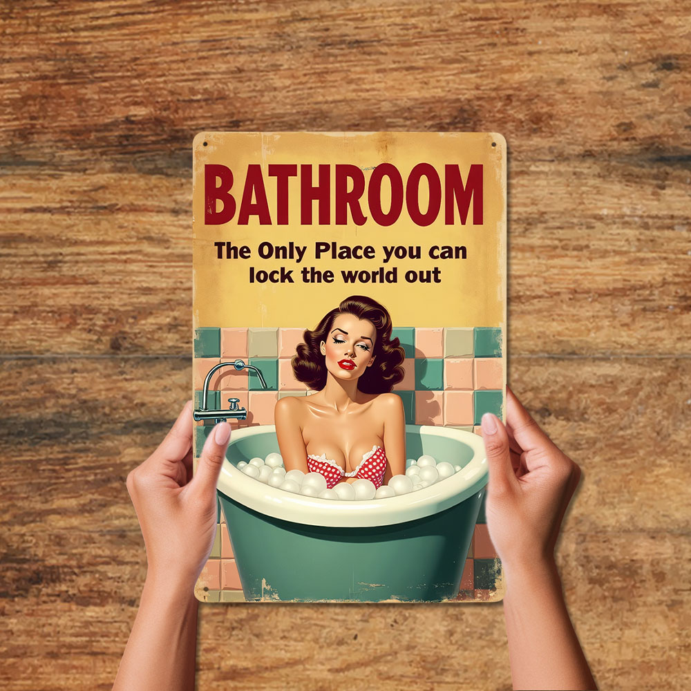 Funny Bathroom Rules Vintage M - Home Decor Bathroom Ideas review and price