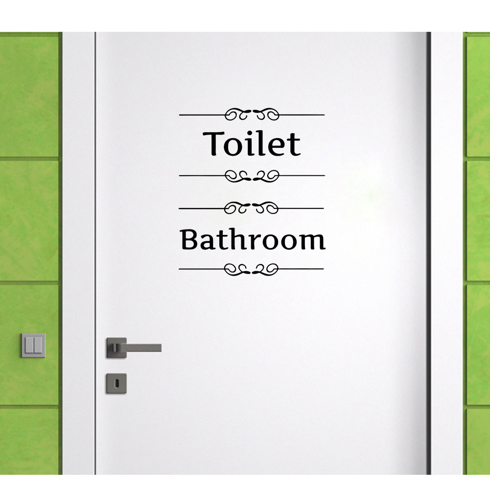Toilet bathroom Sign Wall Deca - Home Bathroom Quotes review and price