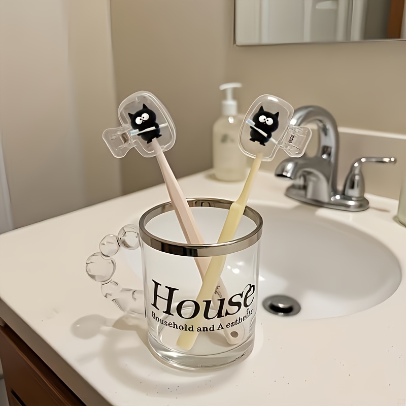 2Pcs Kitten Rose Toothbrush Co - Home Bathroom Supplies review and price