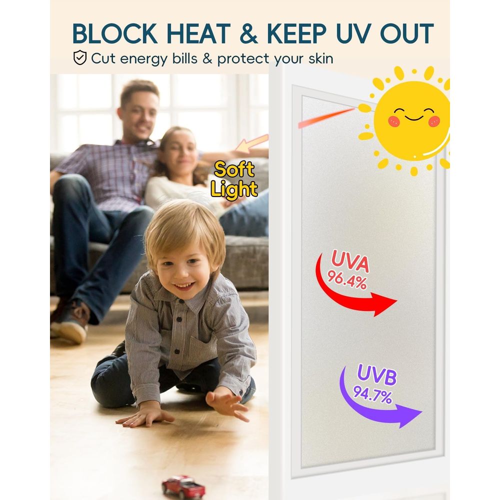 Rosted Glass Window Privacy Fi - Home Bathroom Window Tint review and price