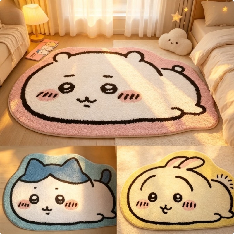 Hot Chiikawa Cartoon Rug Anime - Home Bathroom Supplies review and price