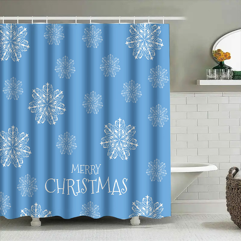 Christmas Shower Curtain Snowf - Home Decor Bathroom Ideas review and price
