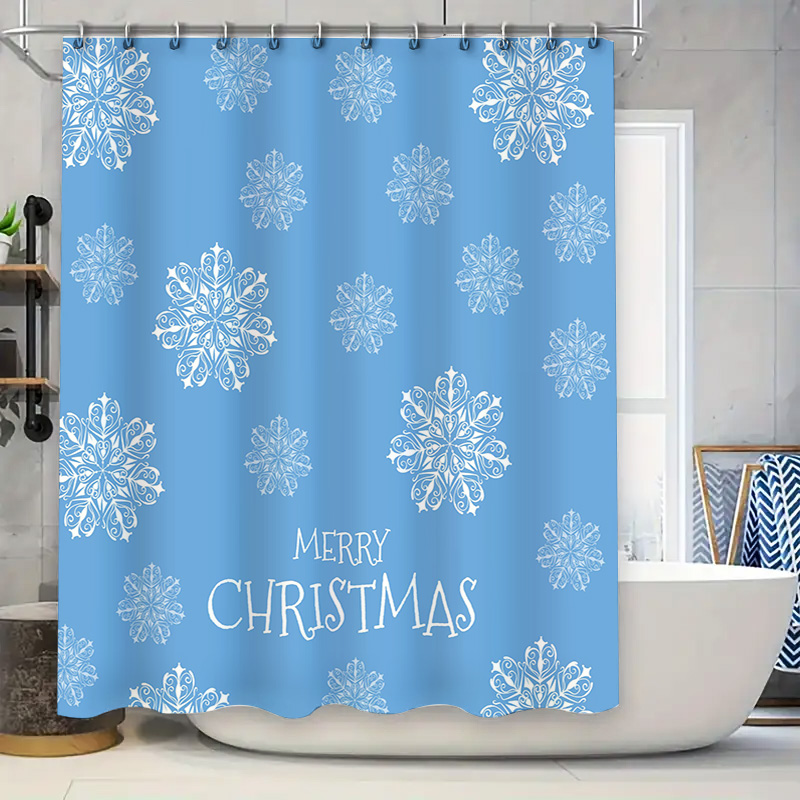 Christmas Shower Curtain Snowf - Home Decor Bathroom Ideas review and price