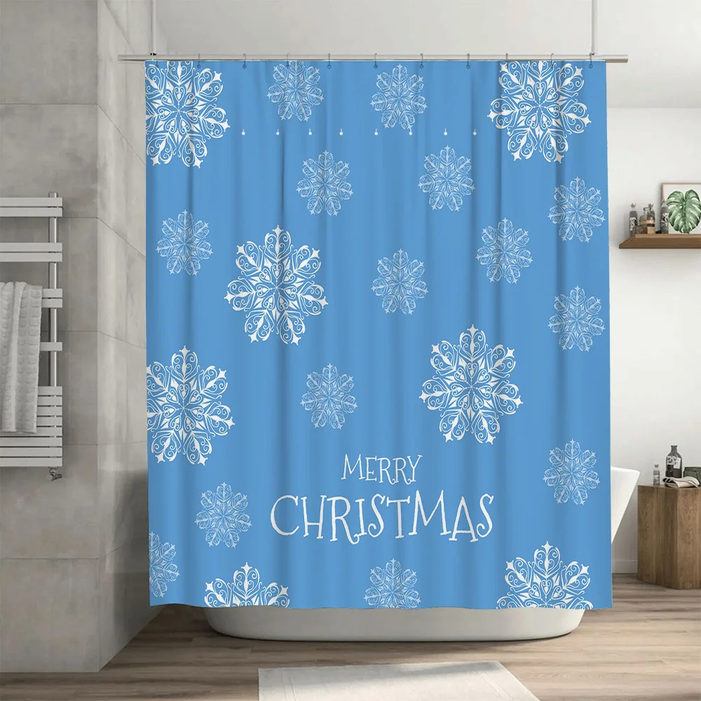 Christmas Shower Curtain Snowf - Home Decor Bathroom Ideas review and price