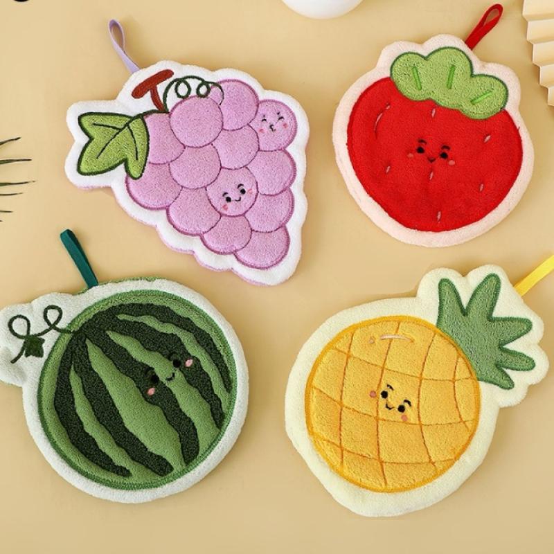 Fruit Hand Towel Kitchen Absor - Home Bathroom Supplies review and price
