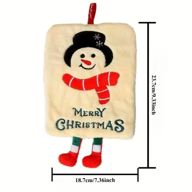 Xmas Hanging Hand Towel Coral  - Home Bathroom Design review and price