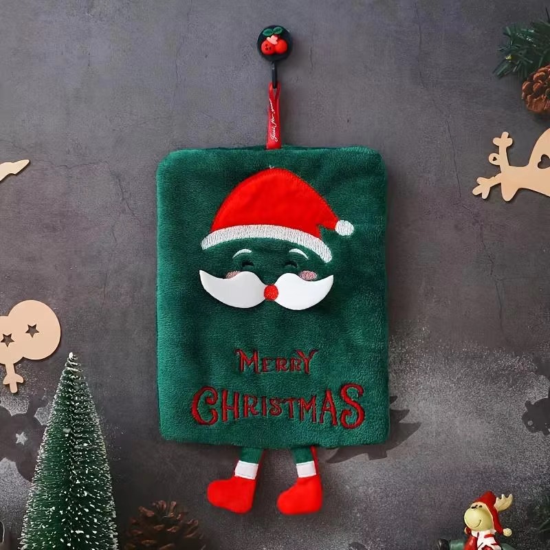 Xmas Hanging Hand Towel Coral  - Home Bathroom Design review and price