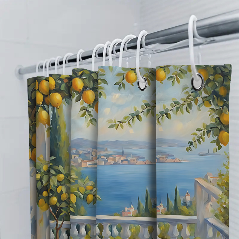 Mediterranean Lemon Garden Sho - Home Decor Bathroom Ideas review and price
