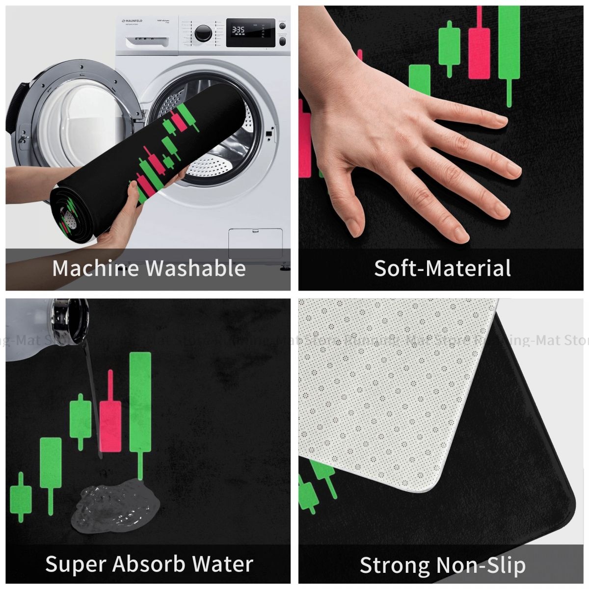 Bitcoin Crypto Miners Non-slip - Home Kitchen Bathroom Marketing review and price
