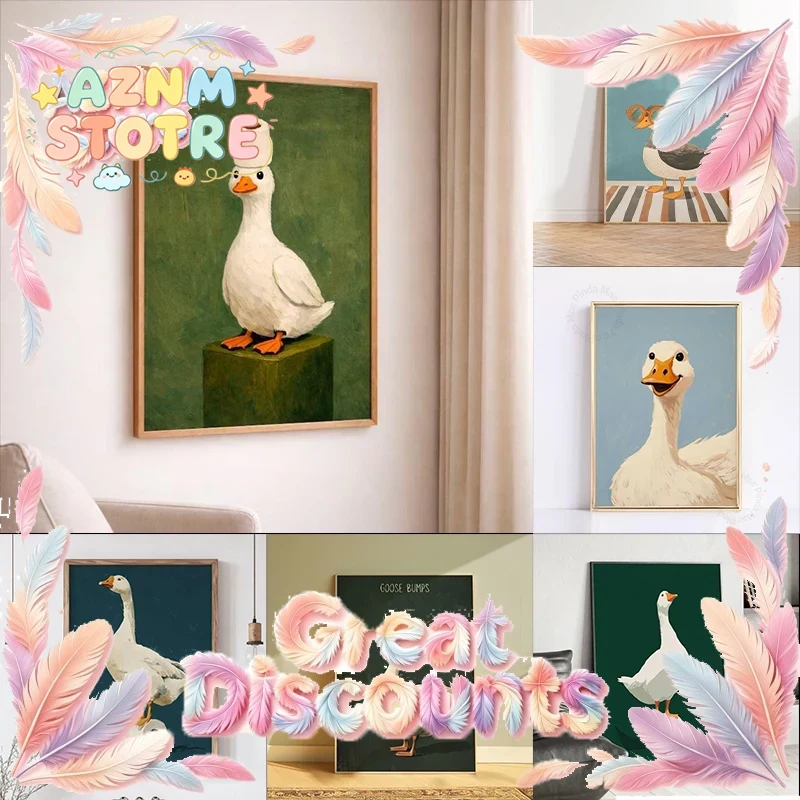 Duck Goose Poster, Funny Bathr - Home Decor Bathroom Ideas review and price
