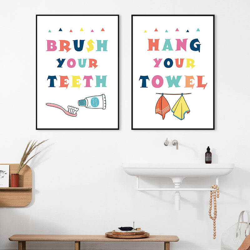 Modern Colorful Kids Bathroom  - Home Bathroom Quotes review and price