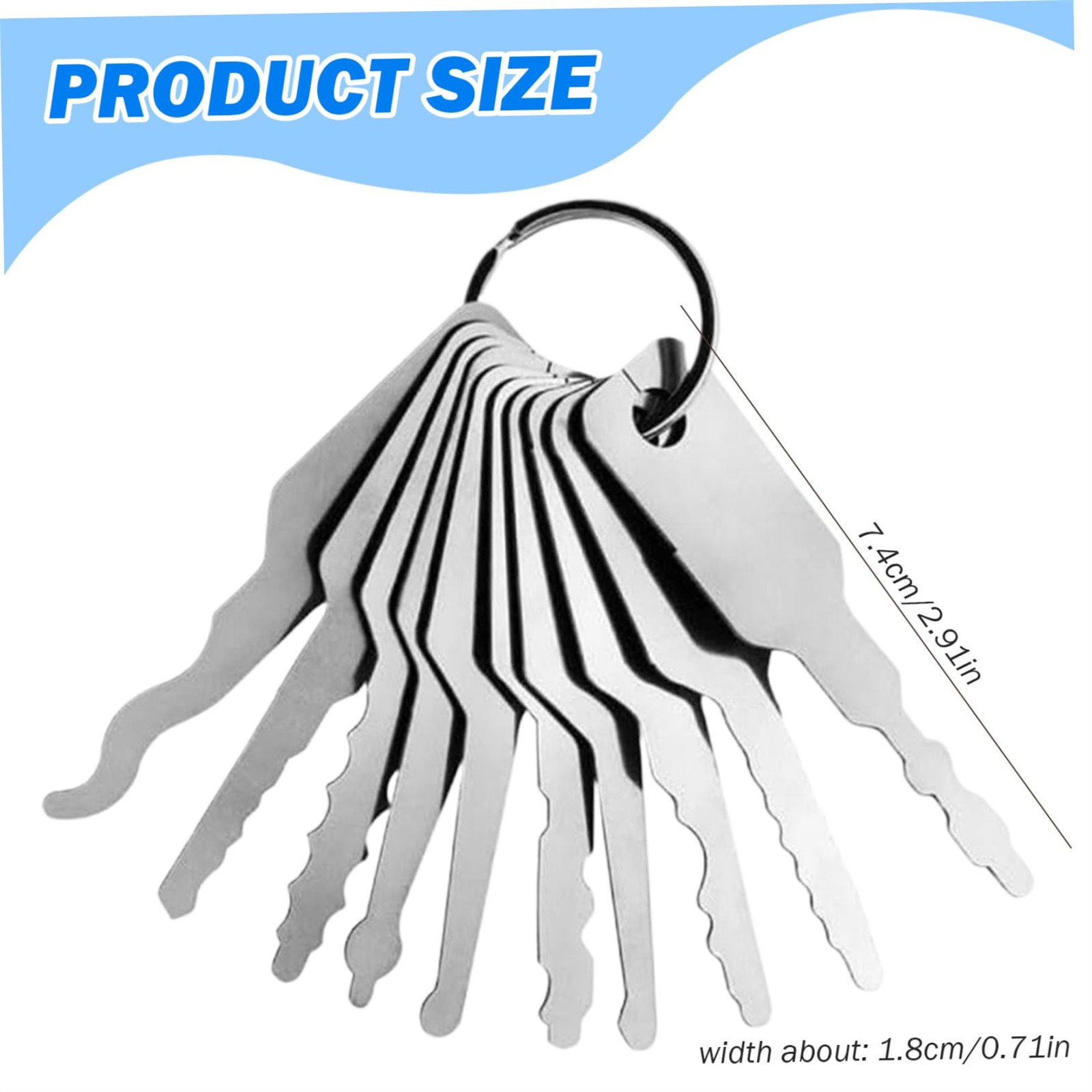 10pcs/Lot Uncut Key Blanks Loc - Home Bathroom Supplies review and price