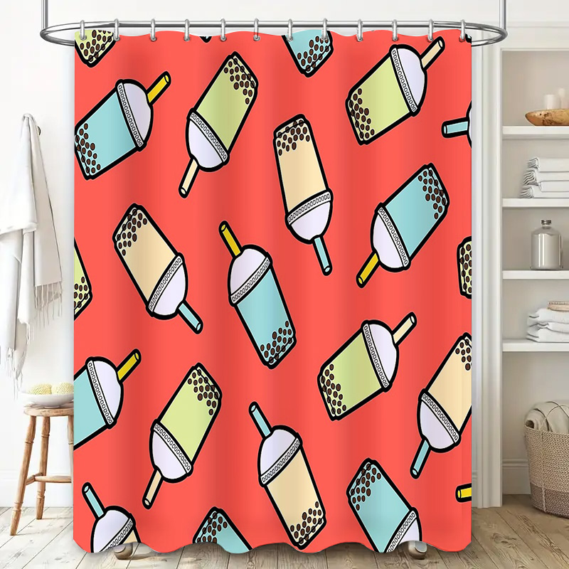 Unique Bubble Tea Shower Curta - Home Decor Bathroom Ideas review and price