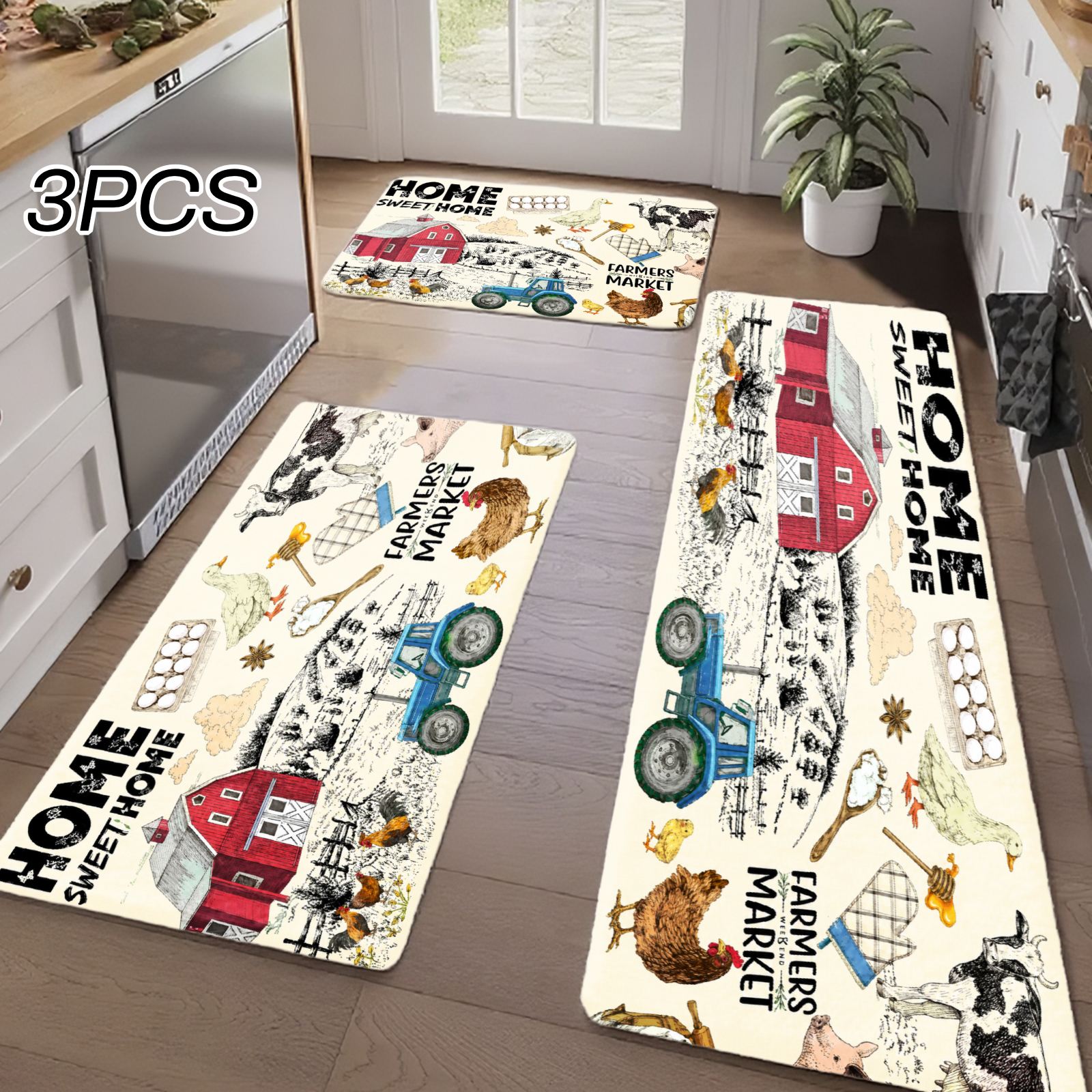 3PC Kitchen Rugs,Home Decorati - Home Kitchen Bathroom Marketing review and price