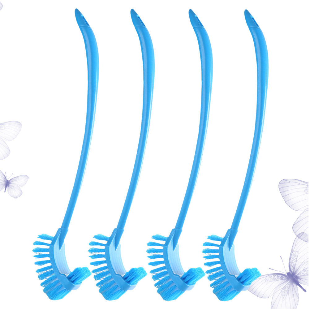 4Pcs Long Handle Toilet Brush  - Home Bathroom Supplies review and price