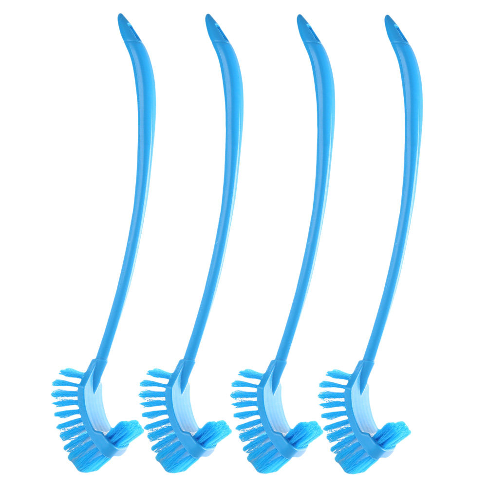 4Pcs Long Handle Toilet Brush  - Home Bathroom Supplies review and price