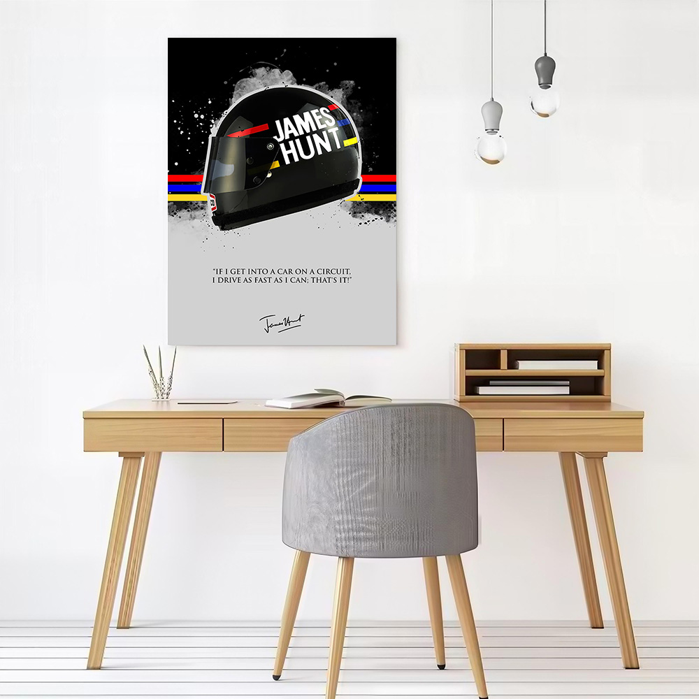 JAMES HUNT Quote Printed Canva - Home Bathroom Quotes review and price