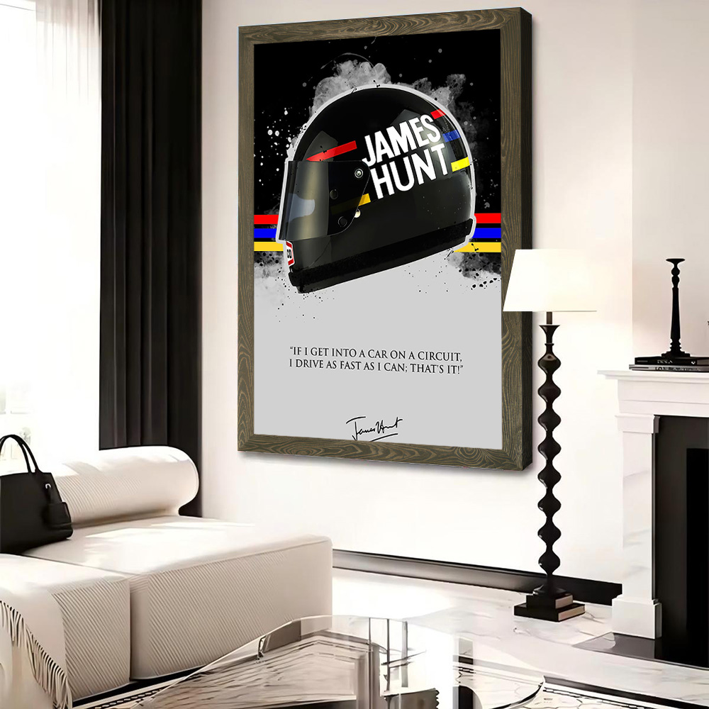 JAMES HUNT Quote Printed Canva - Home Bathroom Quotes review and price
