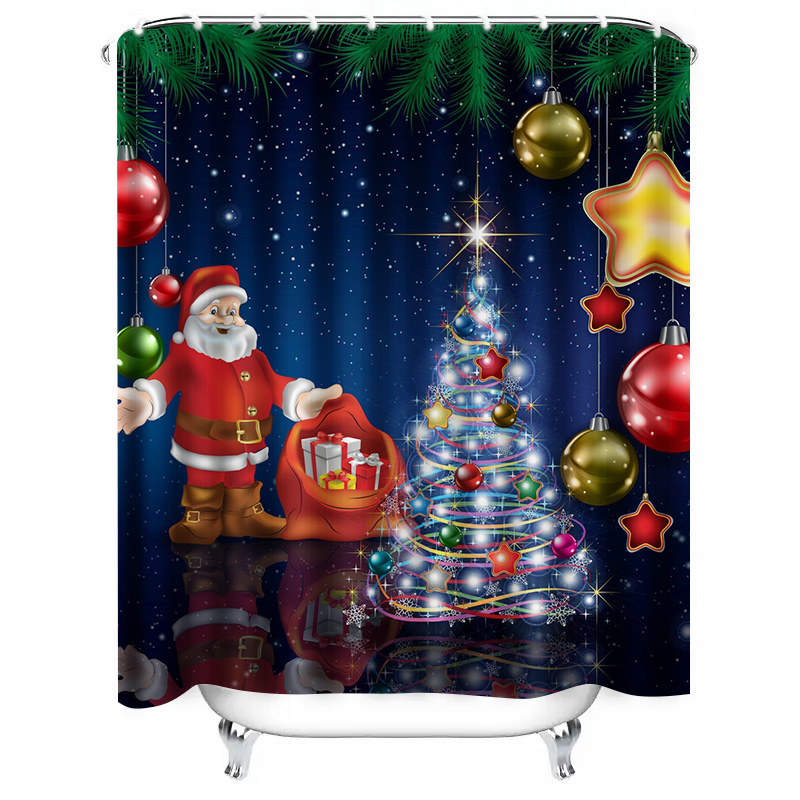 TU Christmas Shower Curtain Sa - Home Decor Bathroom Ideas review and price