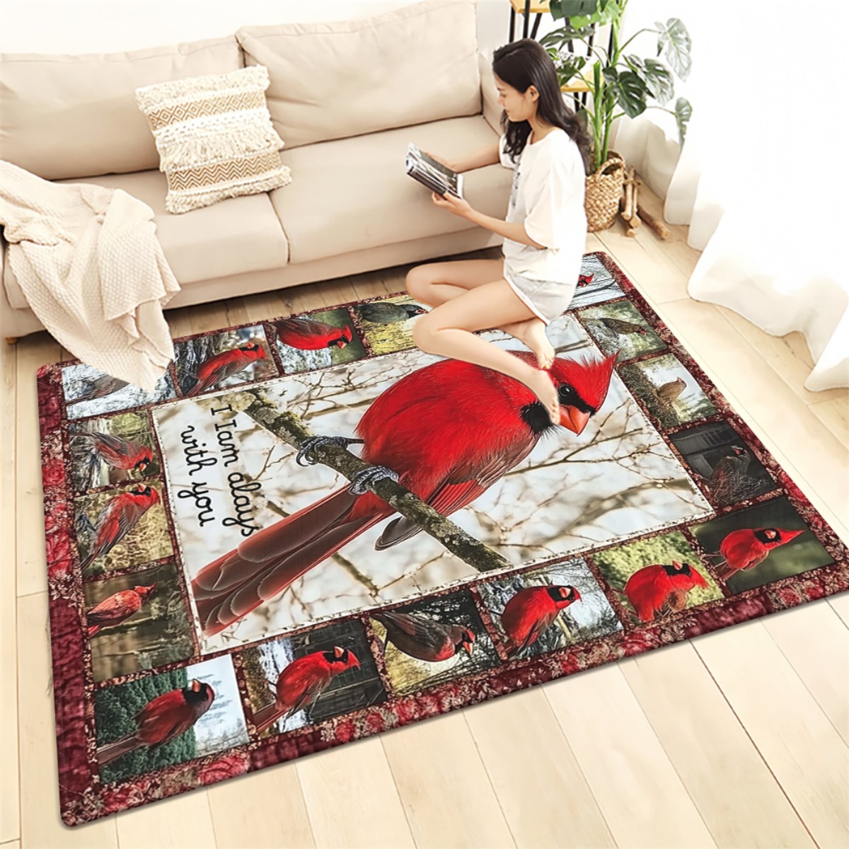 Rustic Cardinal Bird Print Are - Home Bathroom Quotes review and price