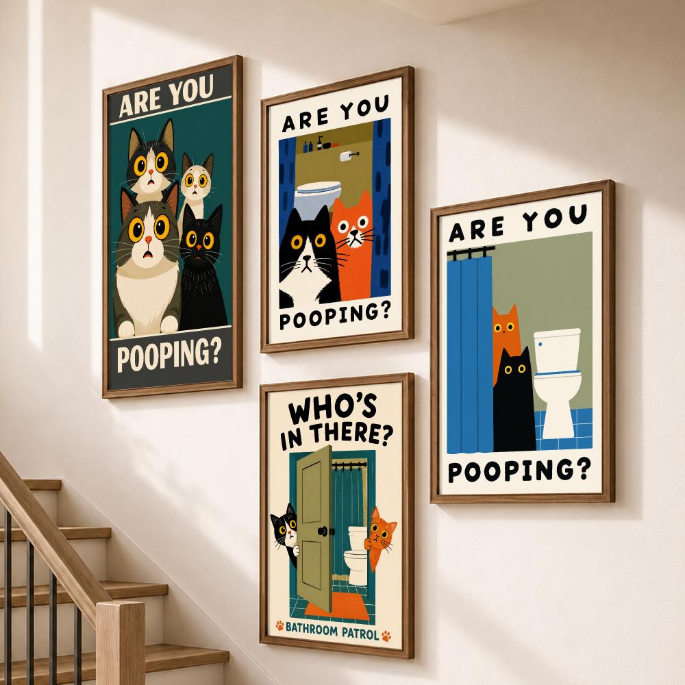 Funny Cats Bathroom Privacy To - Home Bathroom Quotes review and price
