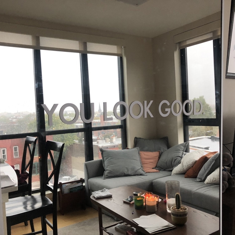 You Look Good Mirror Wall Stic - Home Bathroom Quotes review and price