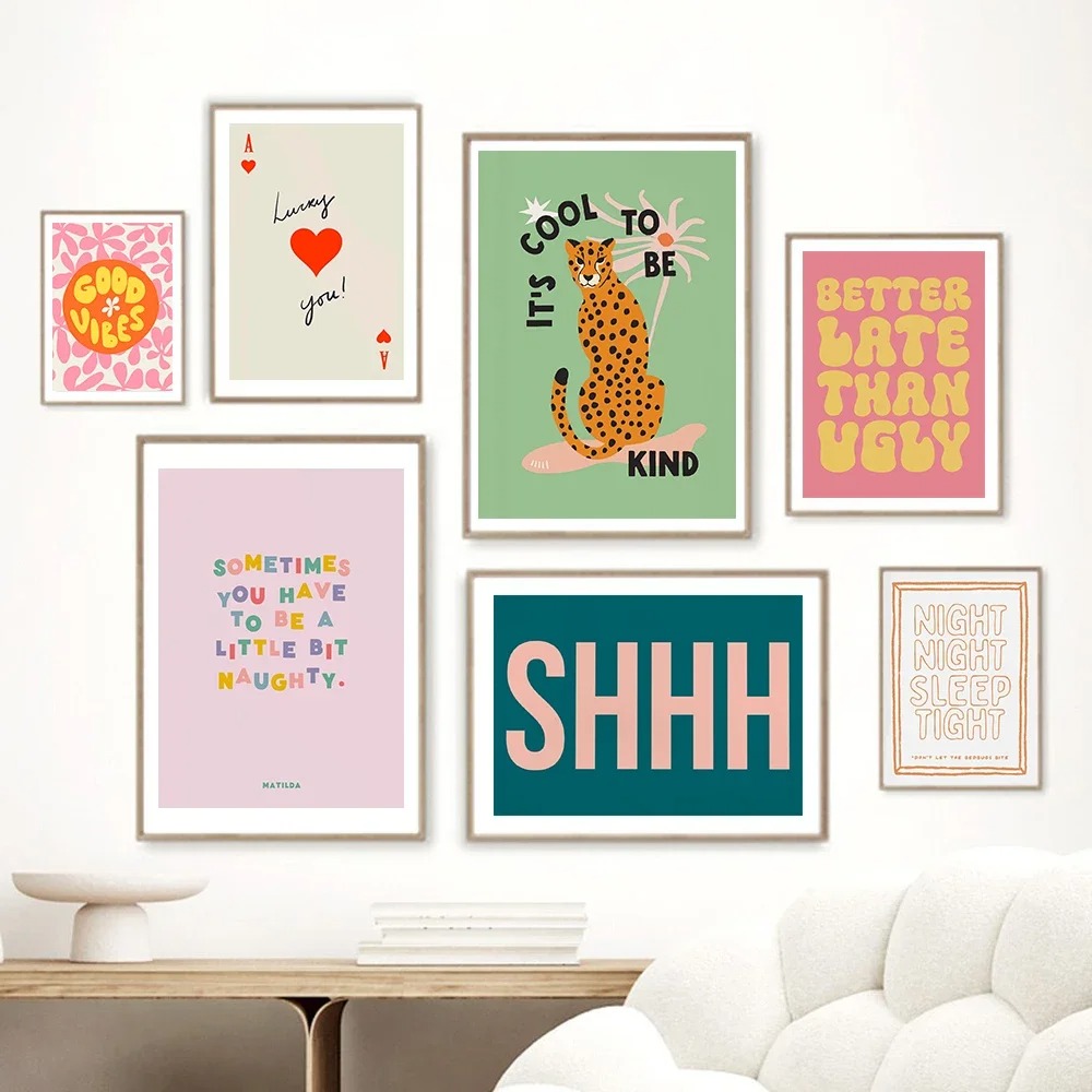Be Kind Leopard Cheetah Wall P - Home Bathroom Quotes review and price