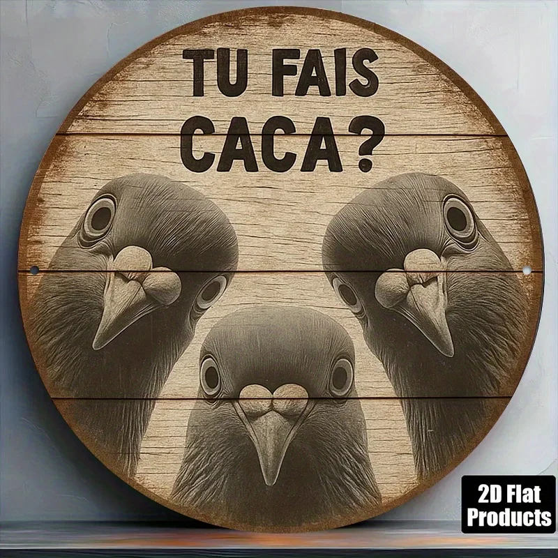 Funny Three Pigeons French Quo - Home Bathroom Quotes review and price