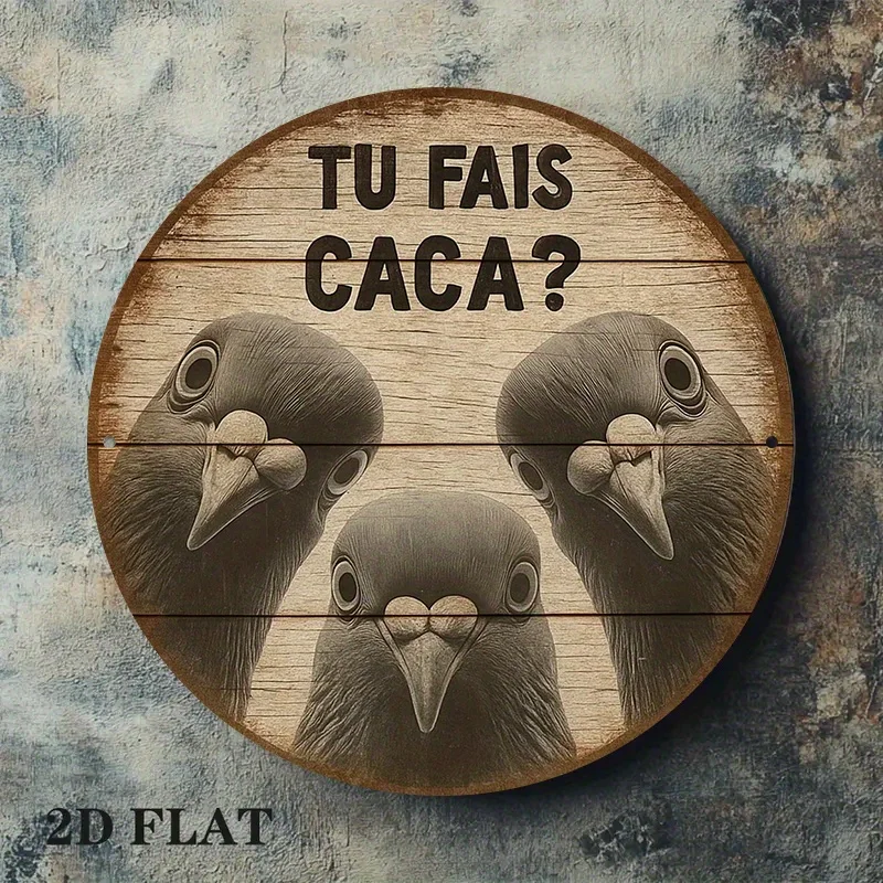 Funny Three Pigeons French Quo - Home Bathroom Quotes review and price