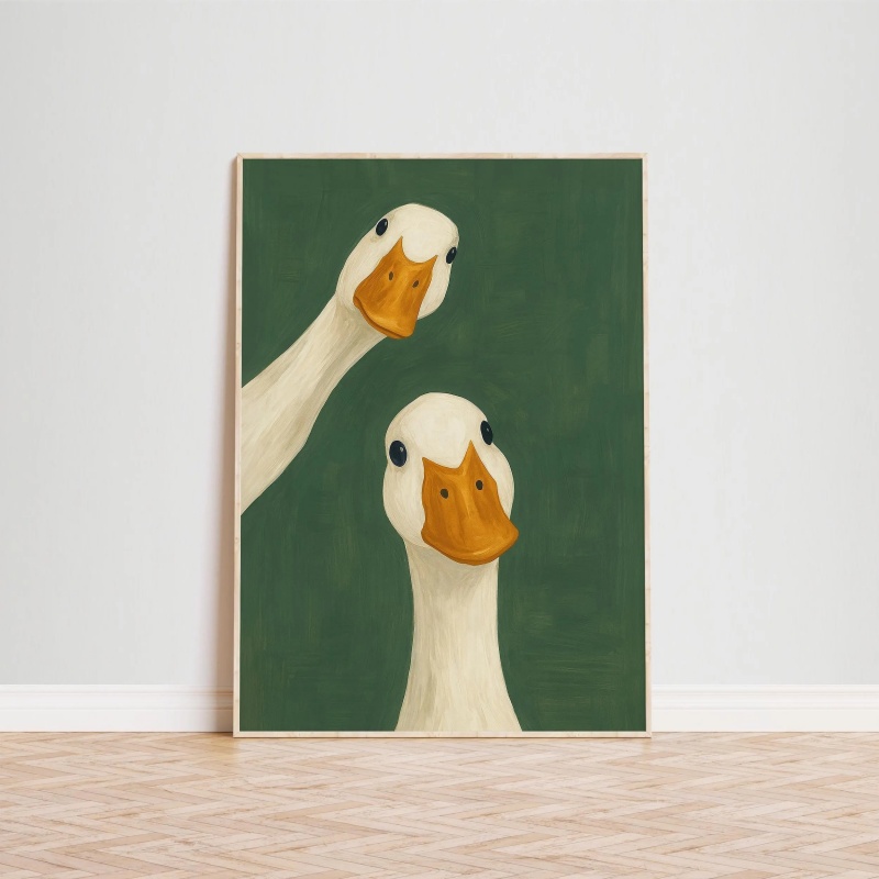 Duck Goose Poster, Funny Bathr - Home Bathroom Painting Ideas review and price