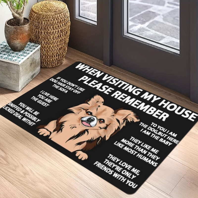 Cartoon Geometric Pet Dog Carp - Home Bathroom Quotes review and price
