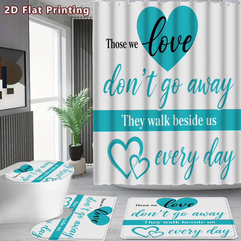 2D Flat, 2D Flat 4pcs Love Hea - Home Bathroom Quotes review and price