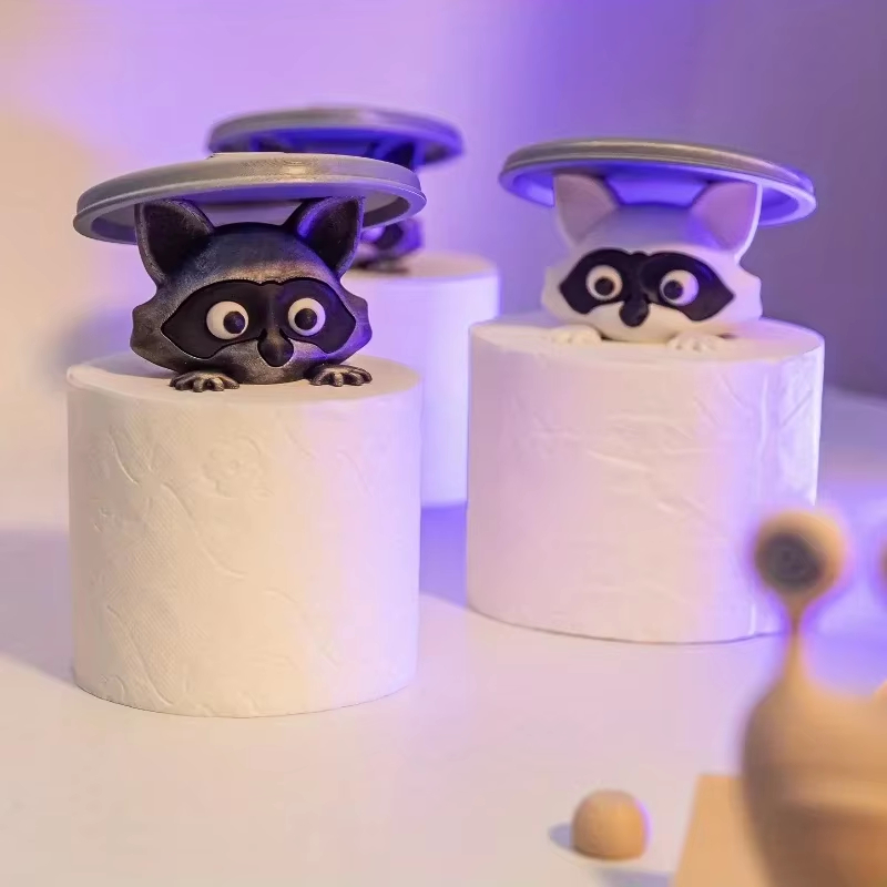 Cute Raccoon Toilet Paper Hold - Home Decor Bathroom Ideas review and price